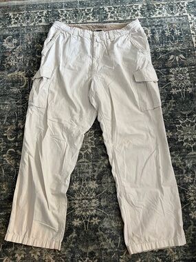 Aigle Men's Off-White Cargo Pants